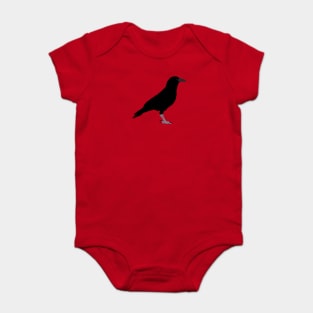 BLACK BIRD Baby Bodysuit